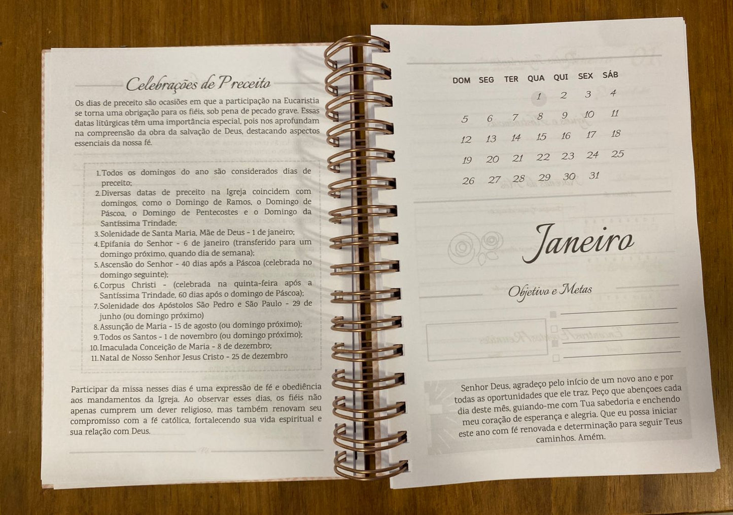 Agenda Nossa Senhora de Guadalupe